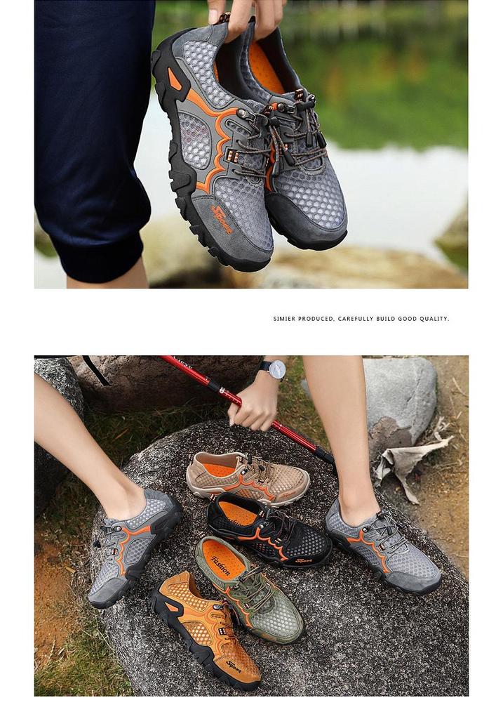 Men's Breathable Mesh Sports & Casual Hiking Shoes - Lightweight & Soft Sole for Summer