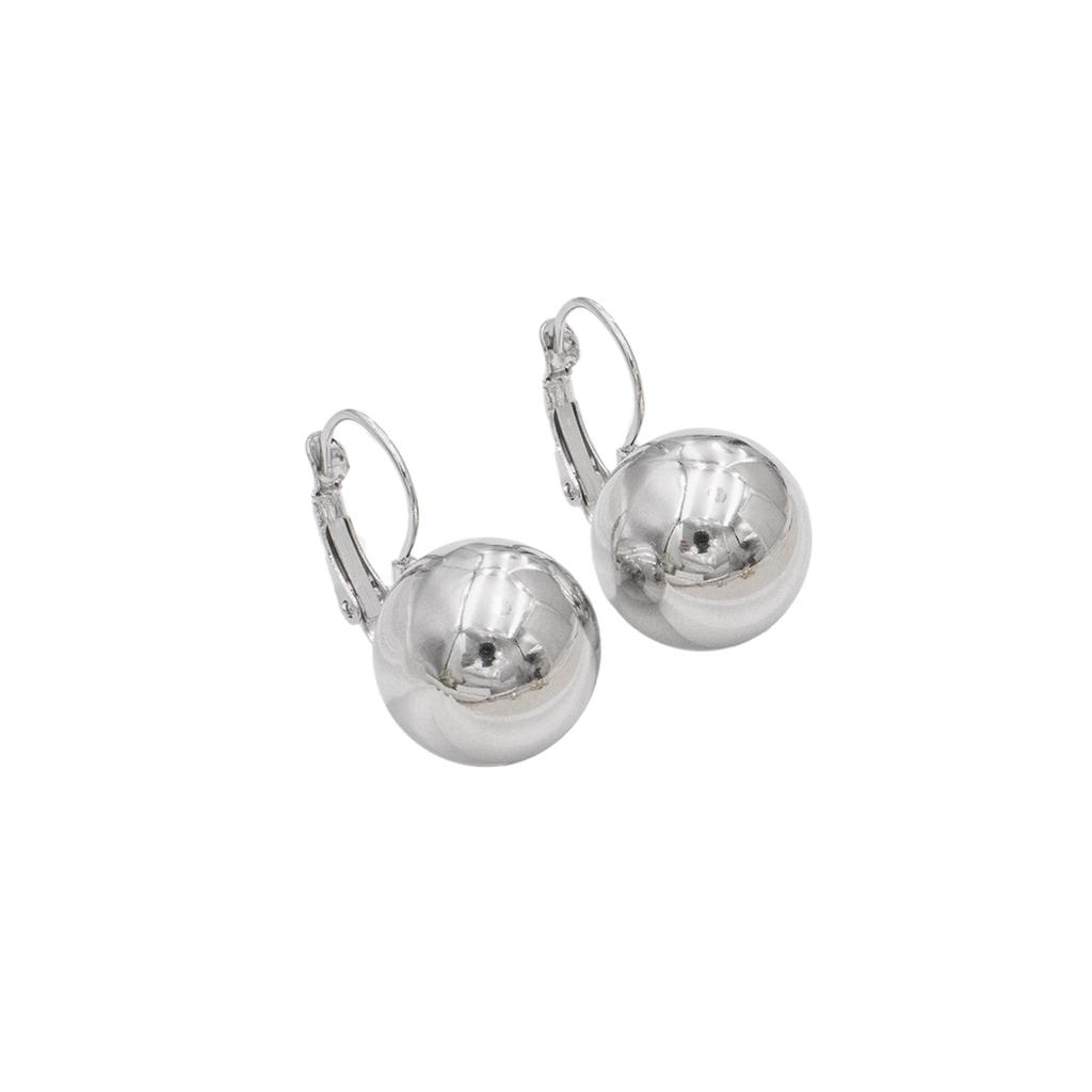 Runde Kugel Ohrhänger Hohl Edelstahl Creolen Glattes Metall Ohrpiercing Schmuck Party Mädchen Weibliches Geschenk
