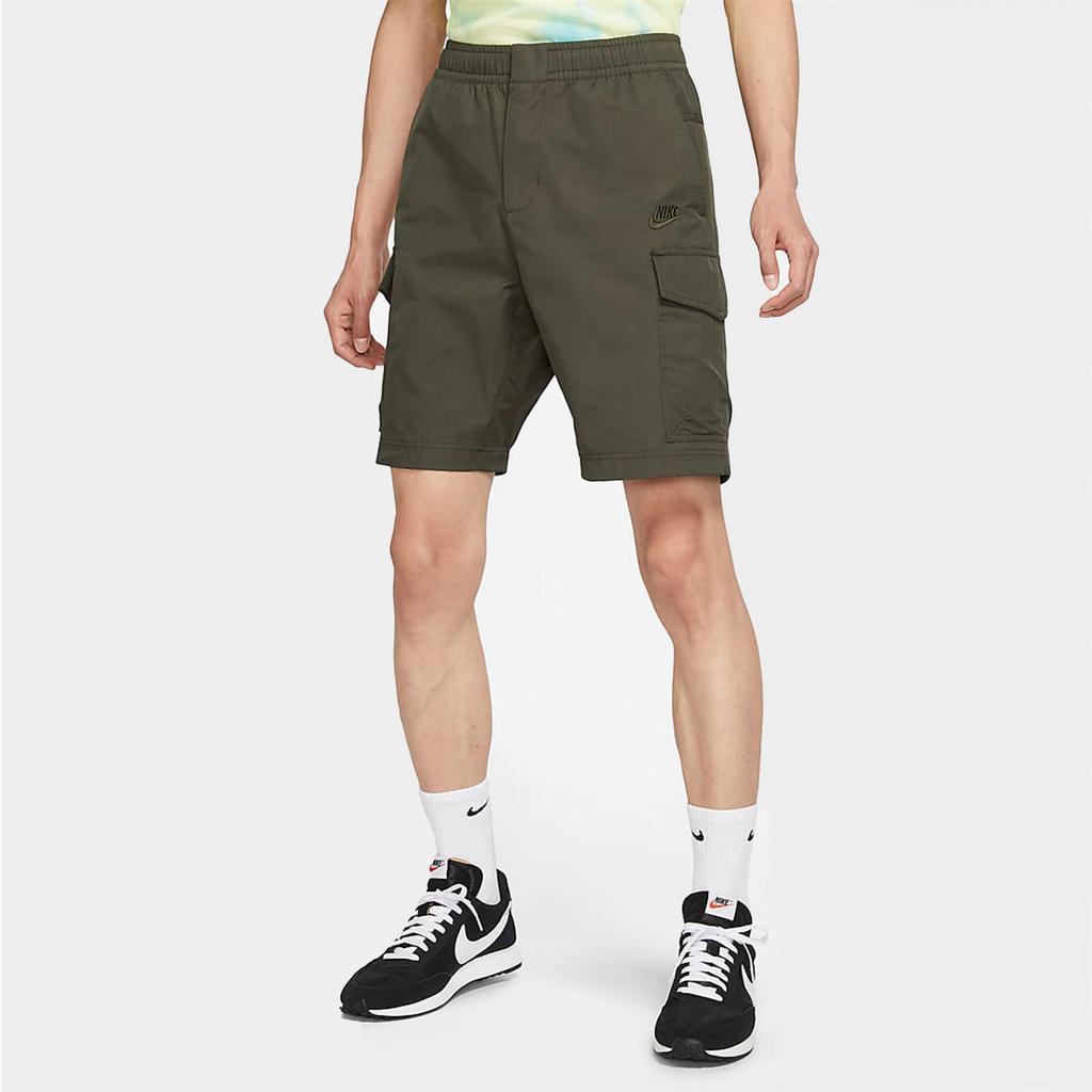 Nike Large Pocket Sports Cargo Shorts Men Bottoms Military-Green DD4729-355