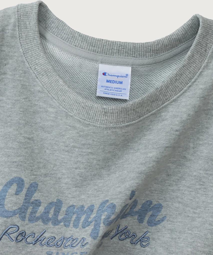 CHAMPION Women'S Rochester Loose Fit Crew Neck Sweatshirt Oxford Grey