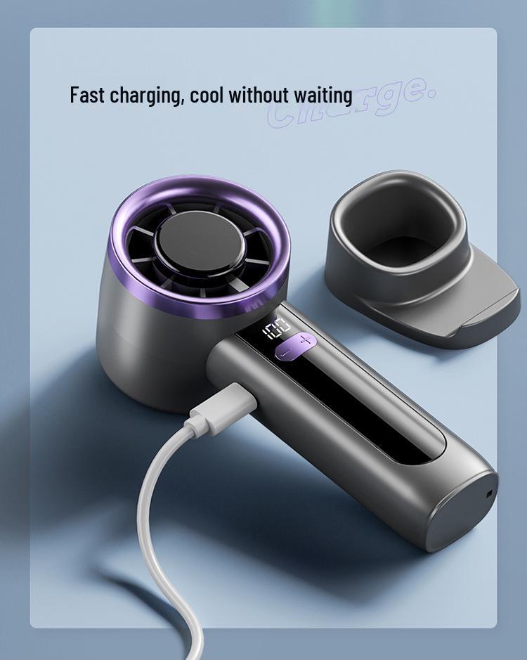 Handheld Mini Fan - 100 Speeds, USB Rechargeable, Portable Electric Gift