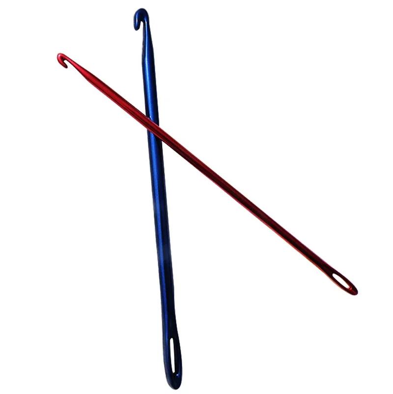 2.75/4/6MM 1PCS Aluminium Needles For Knitting DIY Tunisian Crochet Hooks Hand Knit Tool With an Eye Knitting Sewing Needles