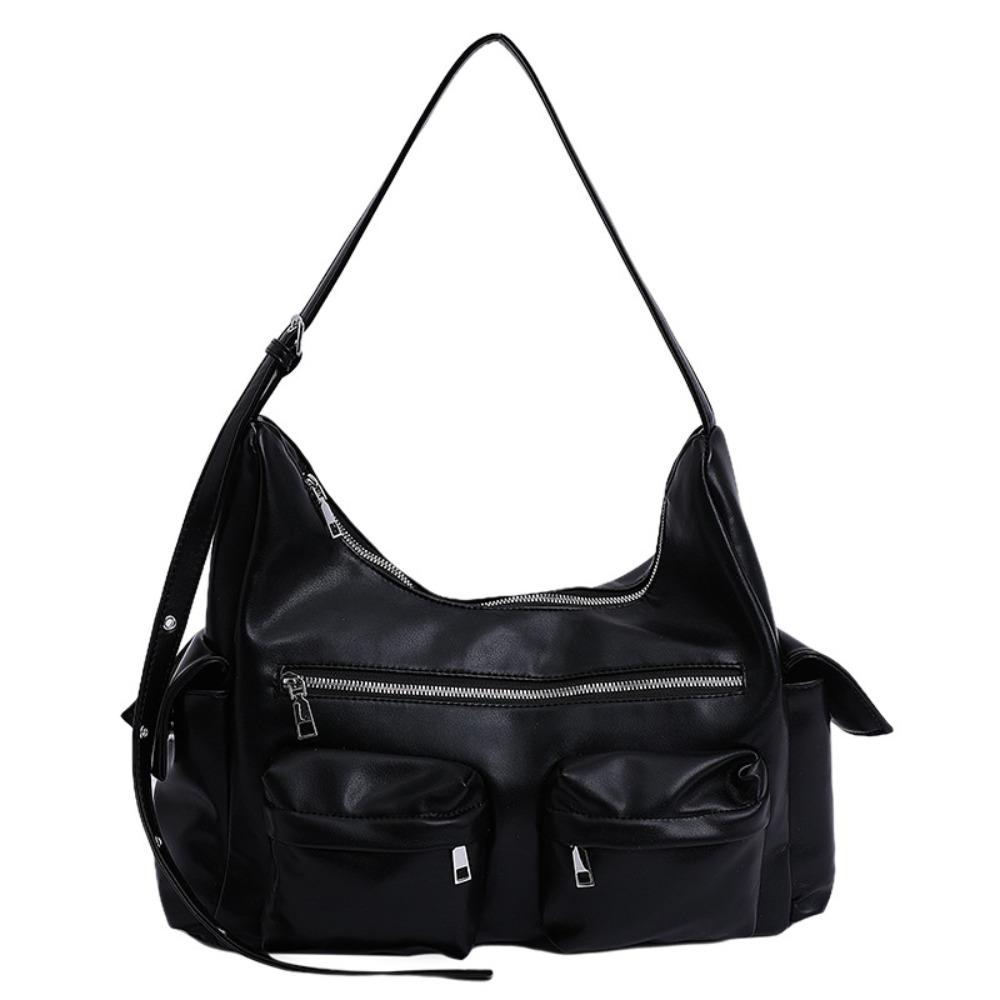 Fashion Retro Shoulder Bag Spicy Girl MotorcycleBag Trend Armpit Bag  Shopping