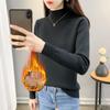 Women's Trendy Thickened Knit Pullover: 2025 Autumn/Winter Long Sleeve Round Neck Sweater