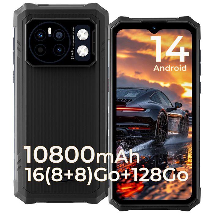 Smartphone incassable - HOTWAV - Cyber 13 - 16Go RAM / 128Go - Batterie 10800mAh - Caméra 64MP