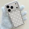 Transparent Polka Dot iPhone 15 Case with Drop Protection for Apple 17/16 ProMax