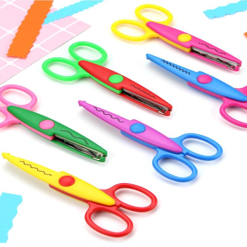 Set da 2/3/4 Pezzi Forbici con Motivo Ondulato Taglierina per Carta Strumenti Fai-da-te Artigianato su Carta Biglietti Foto Forbici Regali per Bambini Forniture per Ufficio