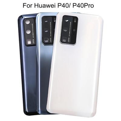 Huawei P40 için Pil Arka Kapağı, 3D Cam Panel, Arka Kapak, Gövde, Kamera Çerçevesi, Lens Değişimi