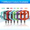 TINGSING Mountain Bike Pedals MTB Road Nylon Fiber Bicycle Lightweight Wide Flat Platform Cycling MTB Accessories Double Sided Pins Turquoise Non-Slip