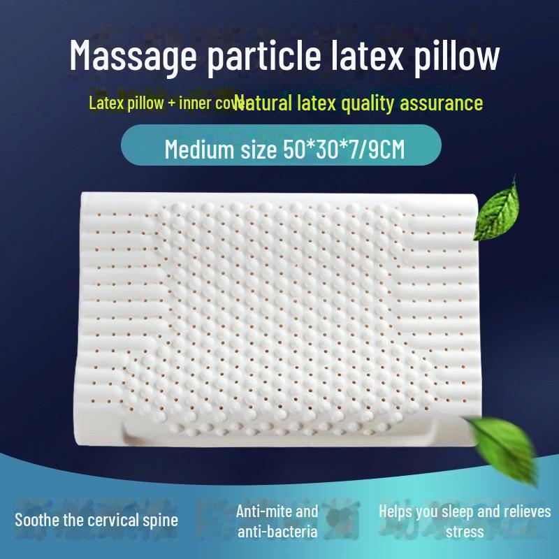 Natural Thai Latex Cervical Pillow - Ideal for Adults & Gifts