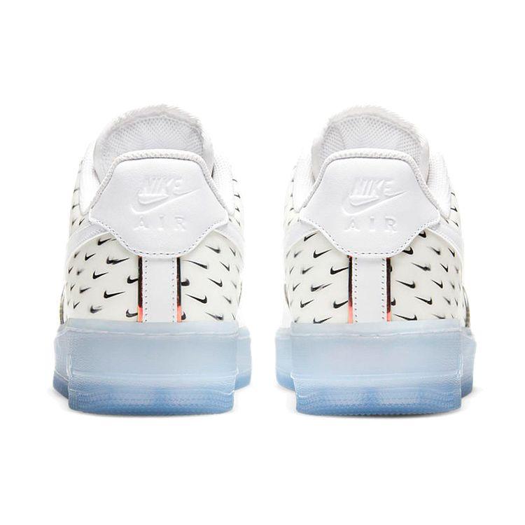 Nike Air Force 1 07 Premium Swoosh Pattern Men Sneakers White Multi-Color Racer-Blue CK7804-100
