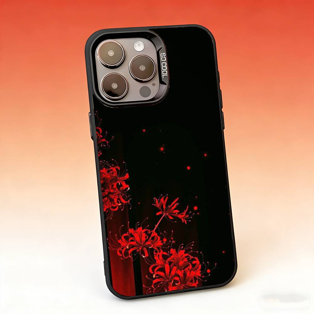 Ghoul Red Spider Lily Tokyo Phone Case For iPhone 17,16,15,14,13,12,11,Pro,Max,Plus,Mini, Air,SE Anti Fall Matte Hard Bumper