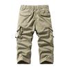 Men's Versatile Casual Functional Workwear Cropped Trousers Loose Straight Multi-pocket Pants