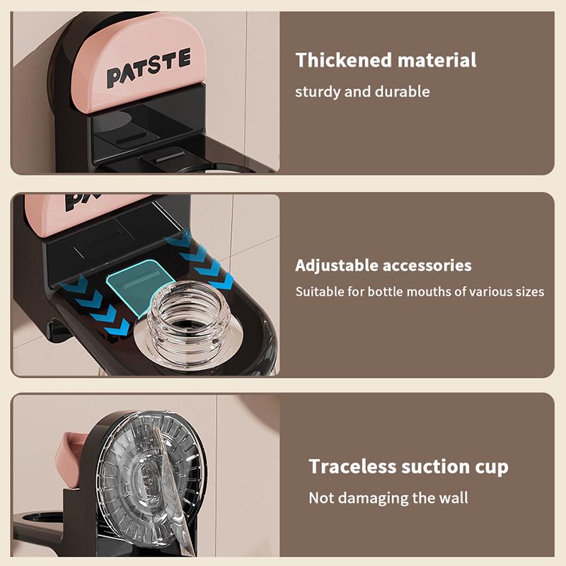 Adjustable Shower Bottle Rack Wall Mounted Suction Cup Shampoo Bottle Plastic Holder Hand Soap Dispenser Hook Free Punching