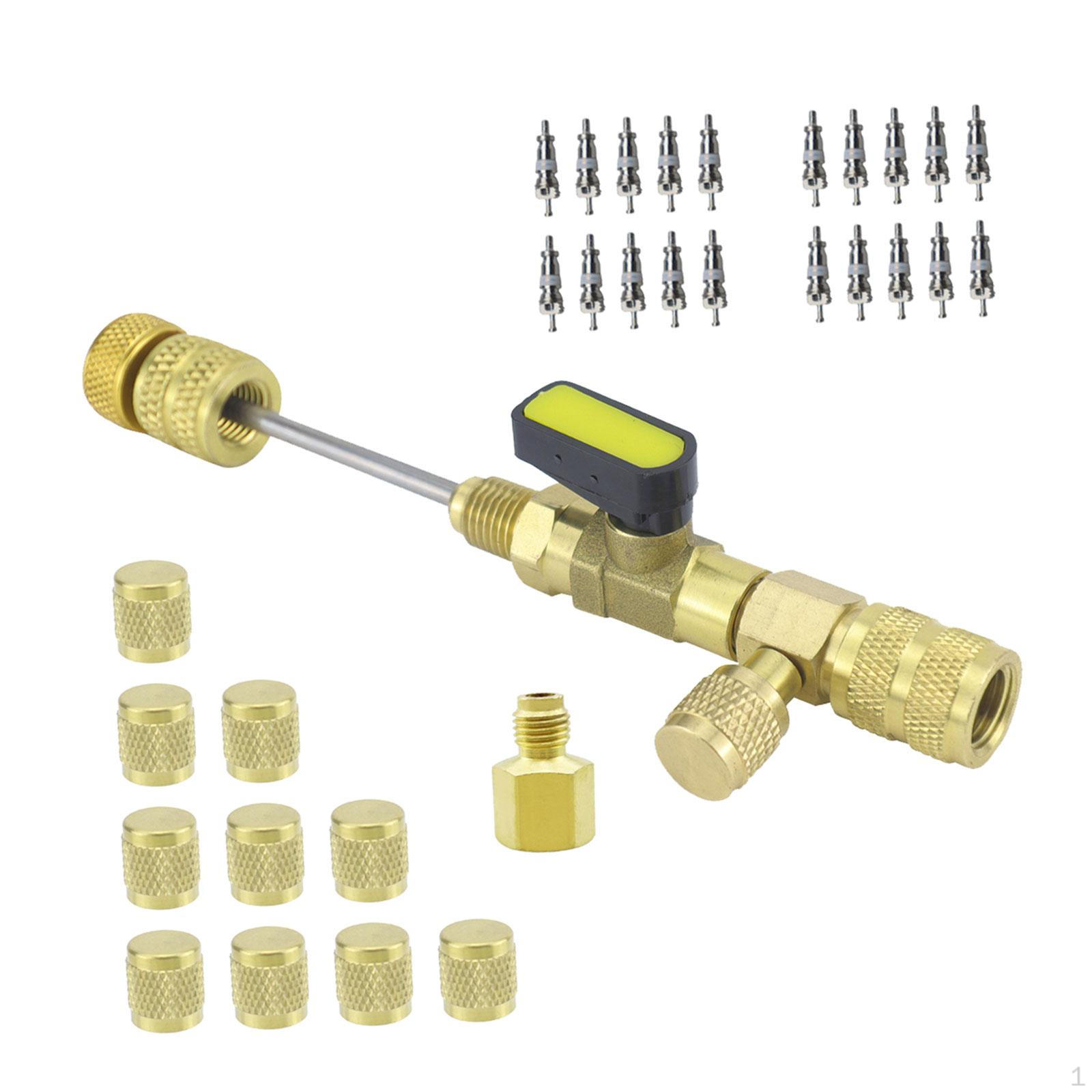 

Набір інструментів для монтажу інструменту для видалення серцевини клапана, інструмент для ремонту лінії кондиціонування повітря, багатоцільовий,