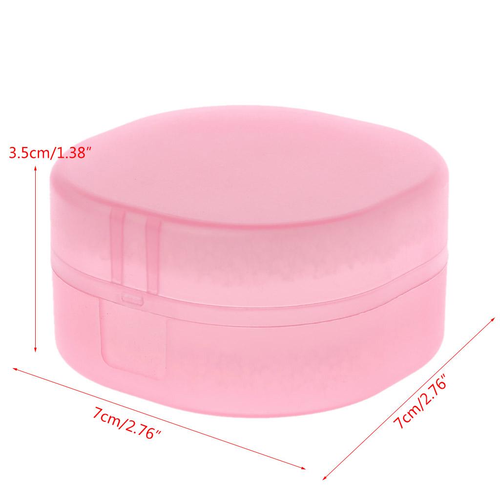 Plastic Soap Box Sponge for Case Round Travel Box Sponge Soap Dishes for Case Leak Resistant Holder Home Kitchen Bathroo