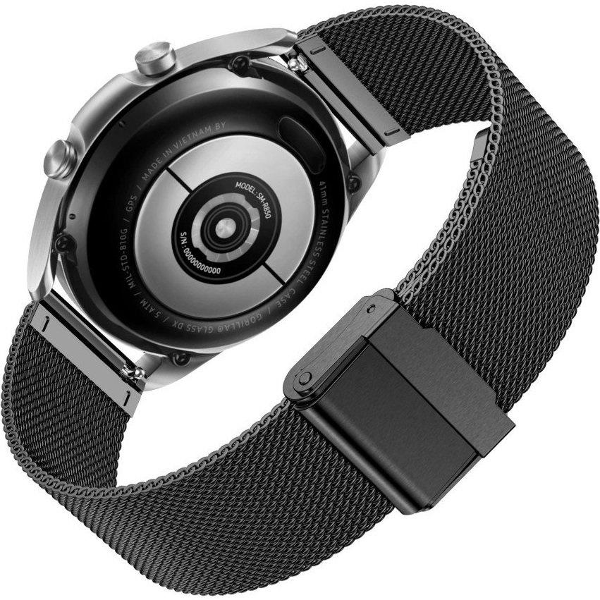 Universele Milanese Band 20mm, Zwart
