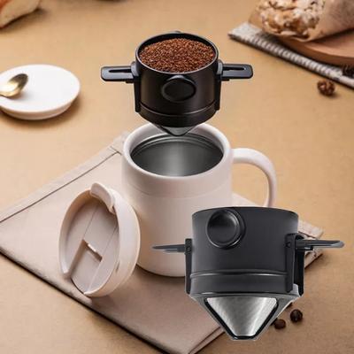 High Quality Coffee Filter Kitchen Tool Filter Cup Repeatable Suitable For Most Cup 12*7.5*6.5cm 304stainless Steel