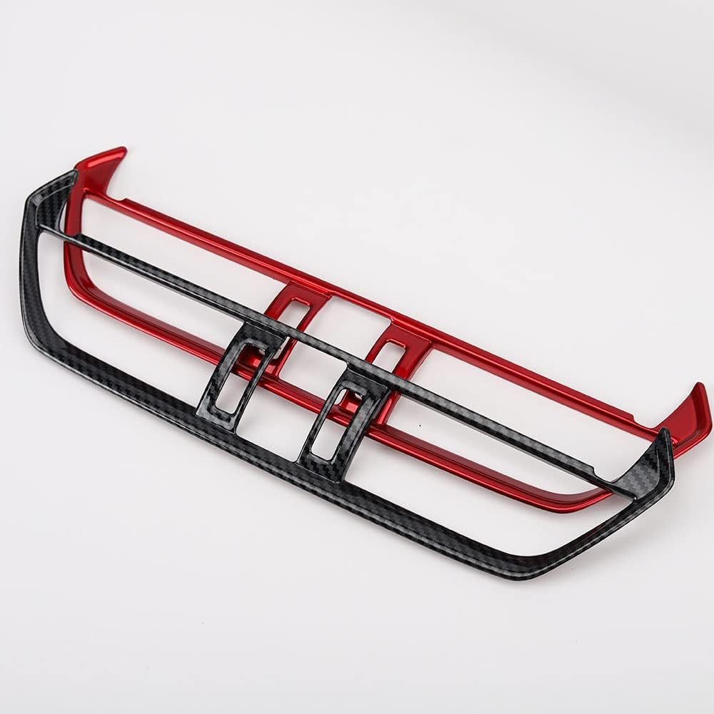 LEXLEY Carbon fiber Style Center Console Middle Air Vent Trim OEM Decoration Cover For Toyota 2019-2024 RAV4 Liminid/XLE preminm/adventure/TRD