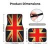 BFZ1 Custom Made Car Floor Mats Front & Rear Set Union Jack for Mini Cooper 2007-2023 R55 R56 R57 R60 R61 F54 F55 F56 F57 F60 Clu