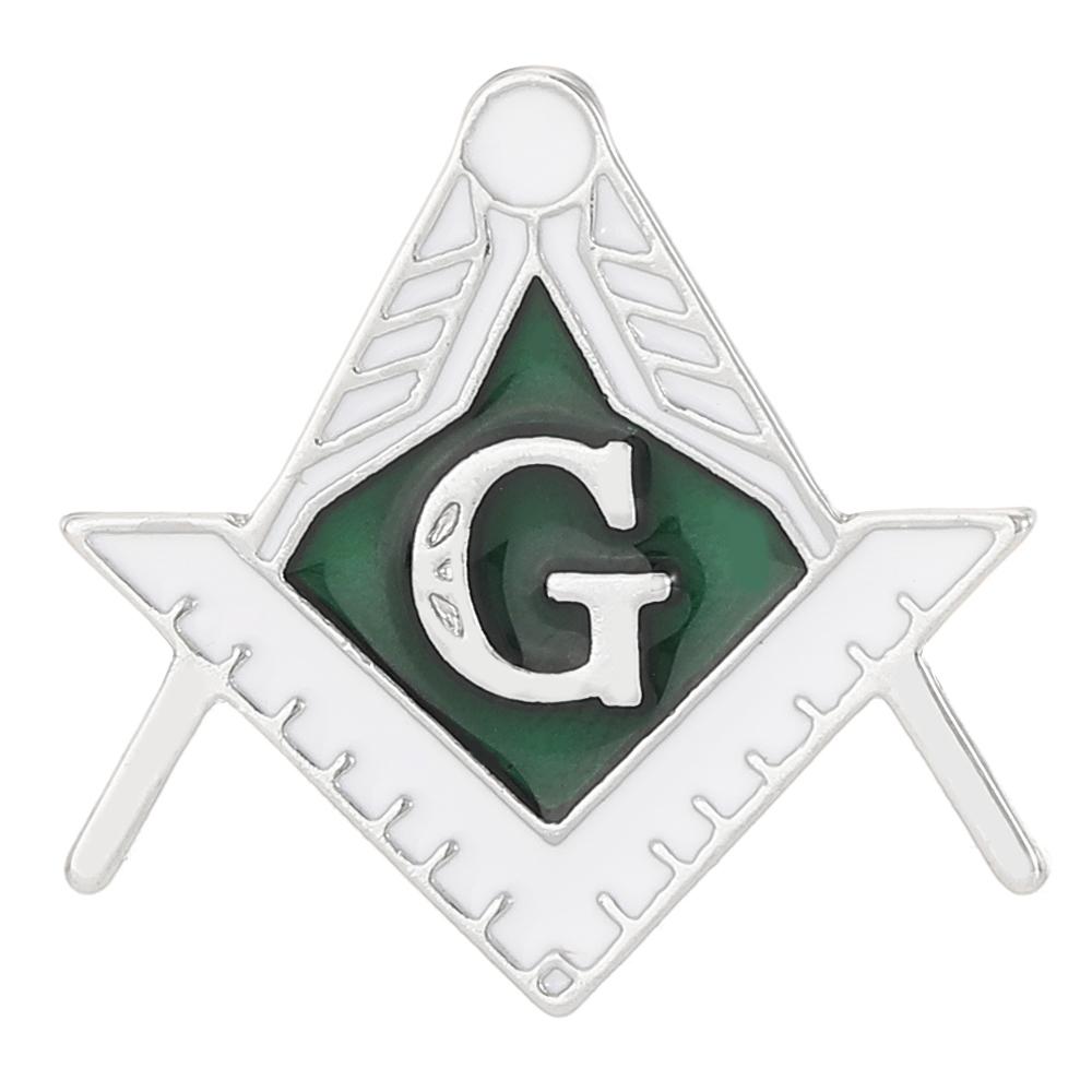 8 Styles Classic Masonic Symbols Enamel Brooches Funny Freemason Emblem Golden Pins