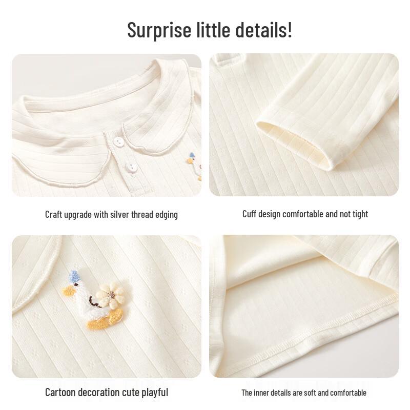 Toddler Girls' Princess Doll Collar Long-Sleeve Top