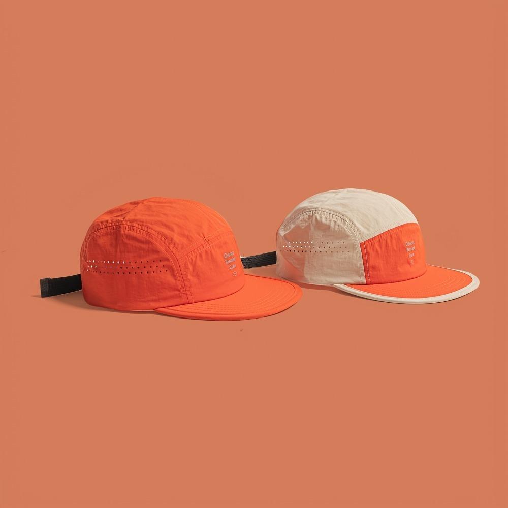 American Retro Color-block Quick-drying Hat Unisex Summer Lightweight Breathable Peaked Cap Outdoor Sunshade Baseball Cap