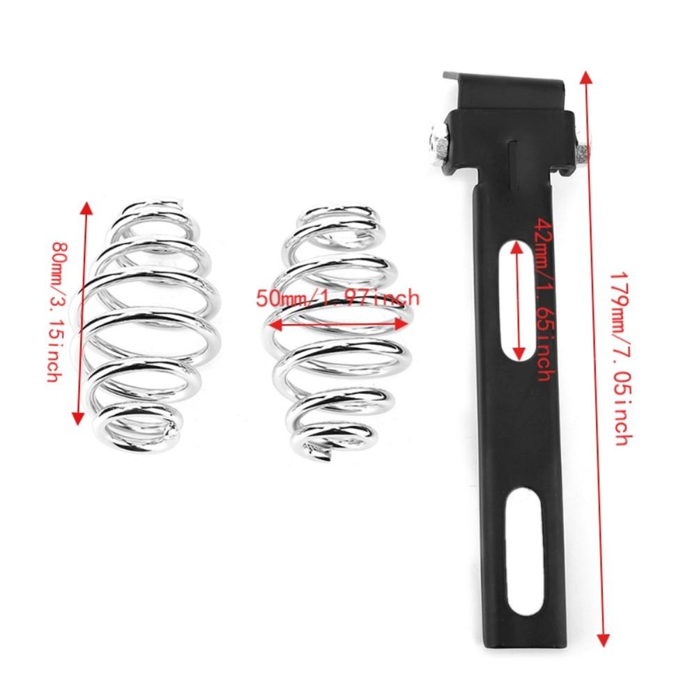 Chrome Coil Coil Springs Mount Bracket Mount Motorcycle Solo Seat Kit For Custom Motorcycle