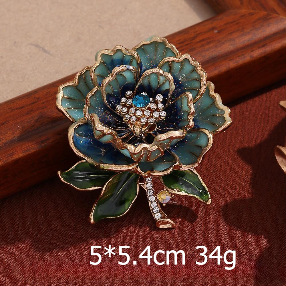 High Grade Peony Flower Brooch, Female High Sense, China-Chic, Chinese Style, Classical Brooch, Pin, Flower Cheongsam and Han Clothing Accessories