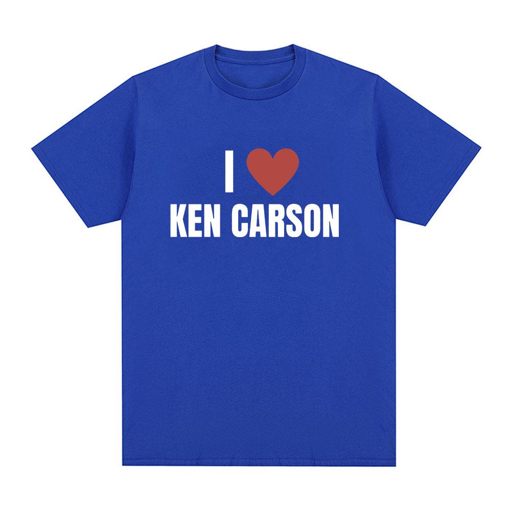 I Love Ken Carson T Shirts Men Women Fashion Hip Hop T-Shirt 100% Cotton Casual Cozy Oversized Short Sleeve T-shirts Streetwear