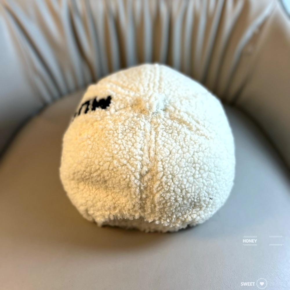 Thick Lamb Plush Cap Warm Rebound Cap High Quality Baseball Cap  Unisex