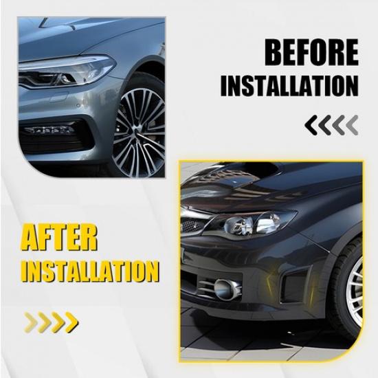 Black Front Side Air Intake Vent Cover Set Of 2 Fit 2008-2014 Subaru Impreza WRX