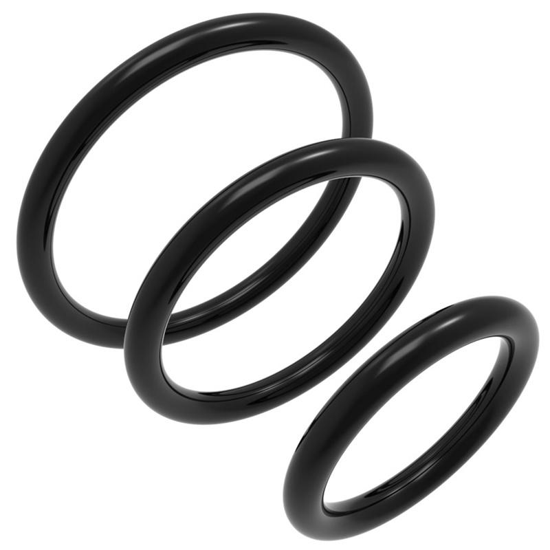 3 teile/satz Samen Lock Ring Silikon Langlebig Penis Ring Männer Ejakulation Verzögerung Cock Gummi Ringe Sex Spielzeug für Männliche Sex Ringe