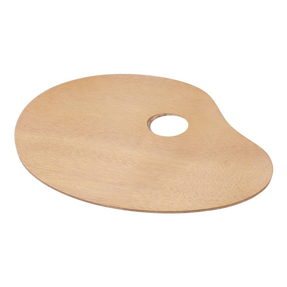 0.24inch Wooden Paint Palette Premium Wood Material Painting Pigment Board Acrylic Painting Paint Palette