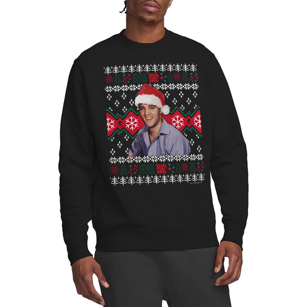 Elvis Presley Unisex Erwachsenen Hässlicher Weihnachtspullover