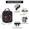 Elf Mushroom Luminescence Pattern Insulated Lunch Bag for Women Kids Leakproof Food Boxes Thermal Lunch Box Tote
