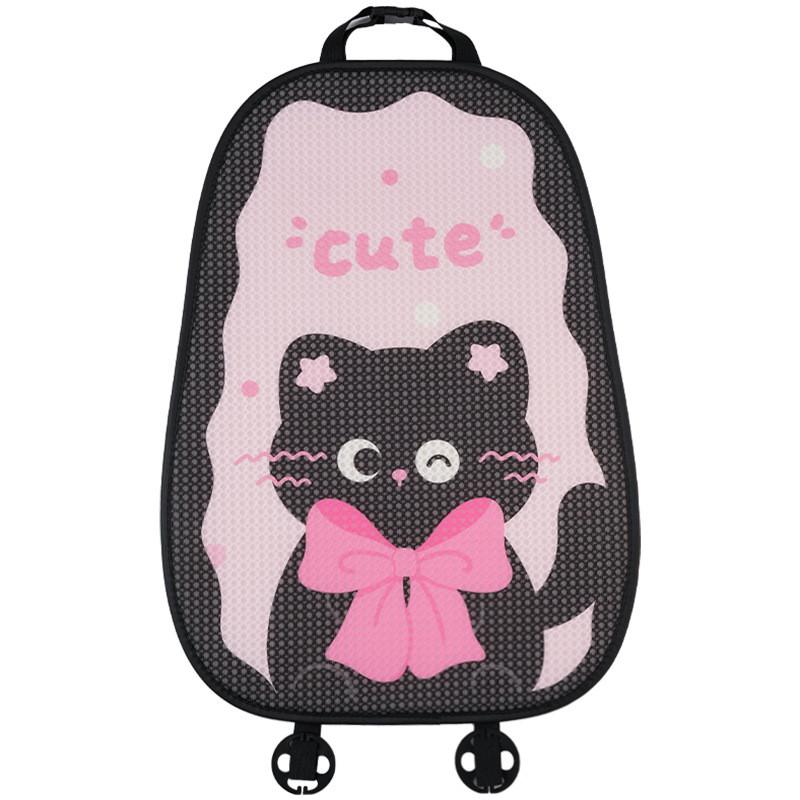 Cat Cute Bow Cartoon Animal Car Seat Cover Car Interior Cushion Decoration Set