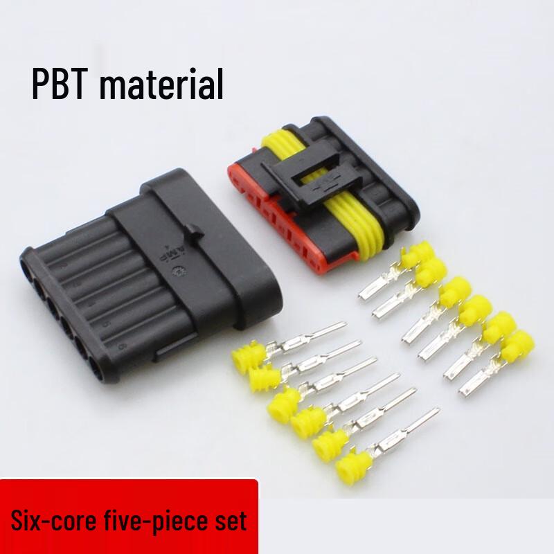 Jintuo Automotive Waterproof AMP 6-Pin Connector Set