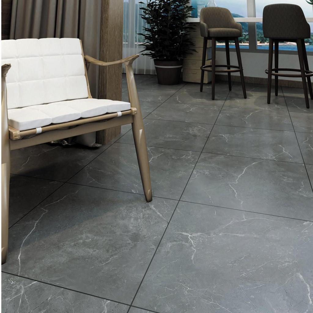 Self-Adhesive PVC Marble Tile Sticker - SPC Stone Plastic Flooring for Home Renovation