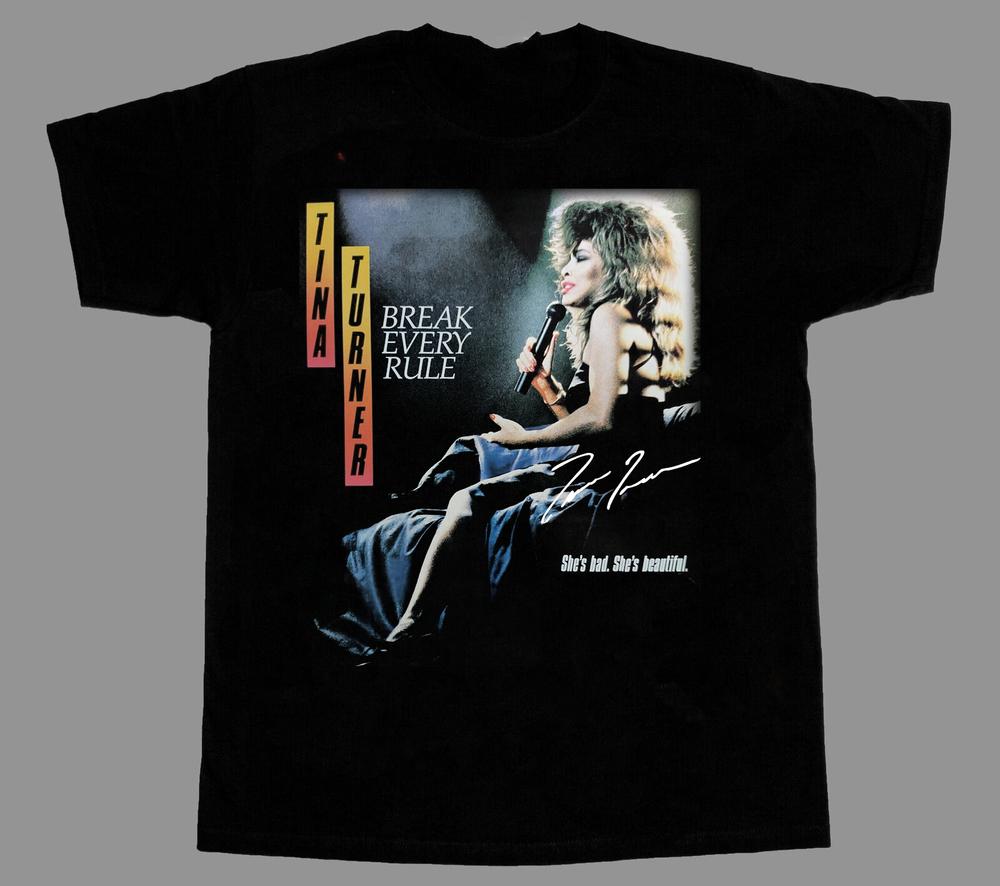 Rare Tina Turner Singer For Fan Black Unisex T-Shirt 1G245 S
