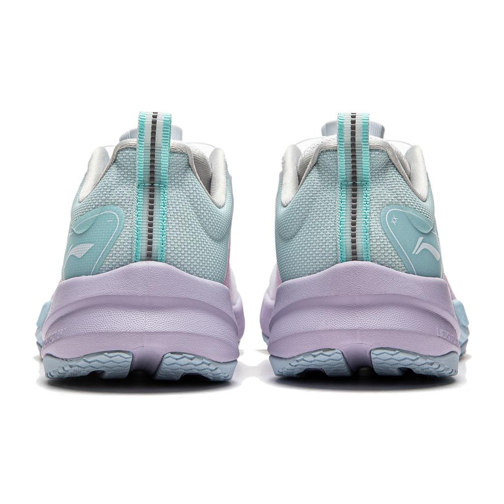 Li Ning Kids Ultra Light 21 Synthetic Leather Fabric 2024 Round Toe Reflective Shock Absorption Rebound Breathable Low Top Running Shoes YKFU012-12