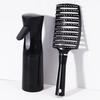 2pcs Hair Brushes Spray Bottle Set, Soft Hair Brush, Suitable for All Kinds of Hairstyles, Necessary for Travel