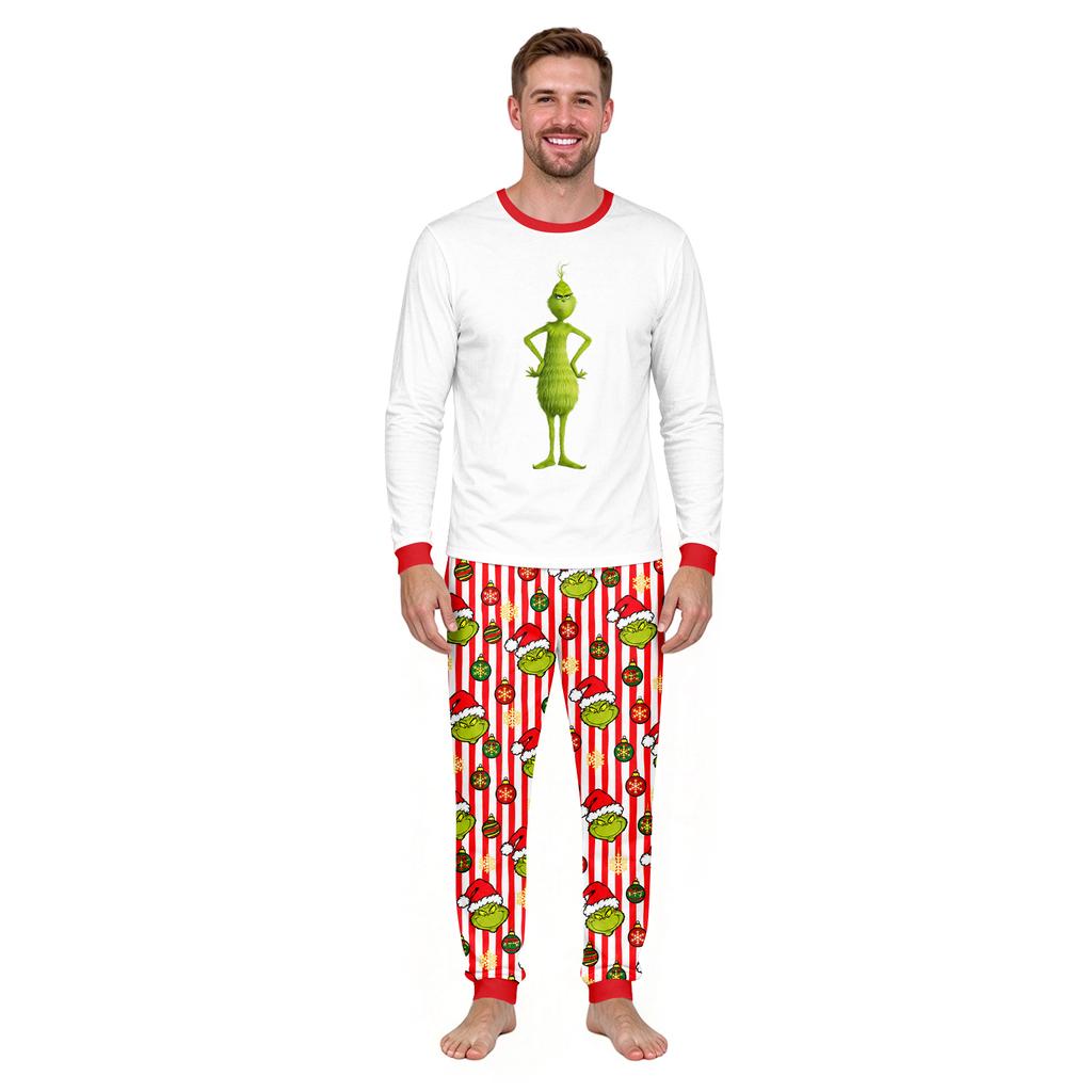 Christmas Print Crewneck Top and Jogger Pants Set, 2 Piece Holiday Outfit for Casual Wear