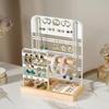 Fashionable Wood Necklace Display Stand with Multiple Slots Handy Jewelry Rack