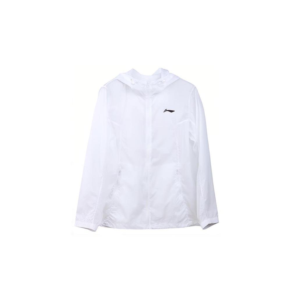 Li Ning Super Light Sun Protection Clothing Unisex White YFDT065-1