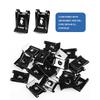 Xislet 120Pcs M4.2 Universal Fender Liner Engine Splash Shield Hex Head Screw & U Nut Kit Nylon Bumper Fastener Retainer Plastic Clips Compatible