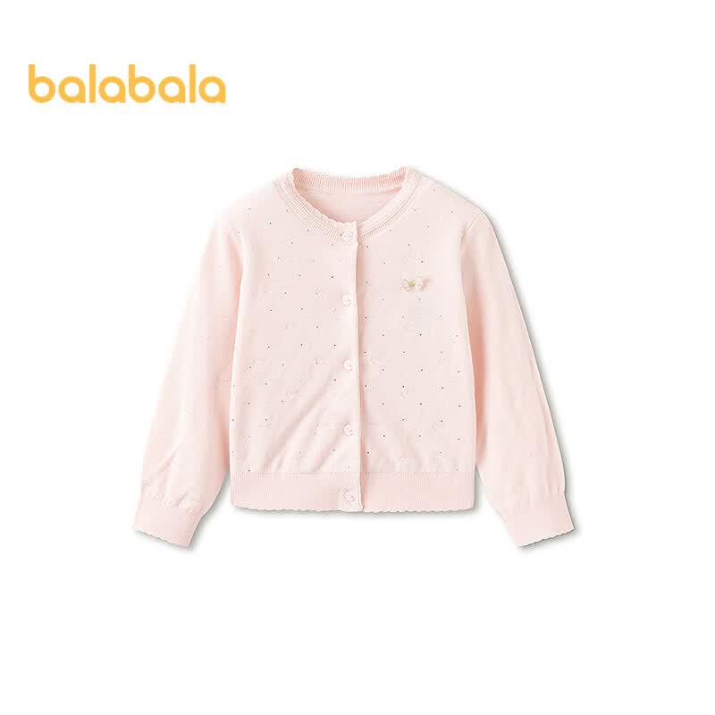 Balabala Girls' Butterfly Knitted Cardigan Sweater