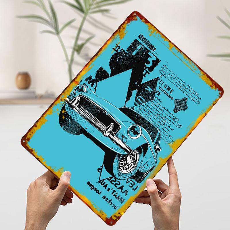 

Vintage Car Tin Plaque Poster Customized Wall Art Retro Vintage Metal Signs for Room Bedroom Decoration At Home Decor Items Men 7.9x11.8In(20x30cm)