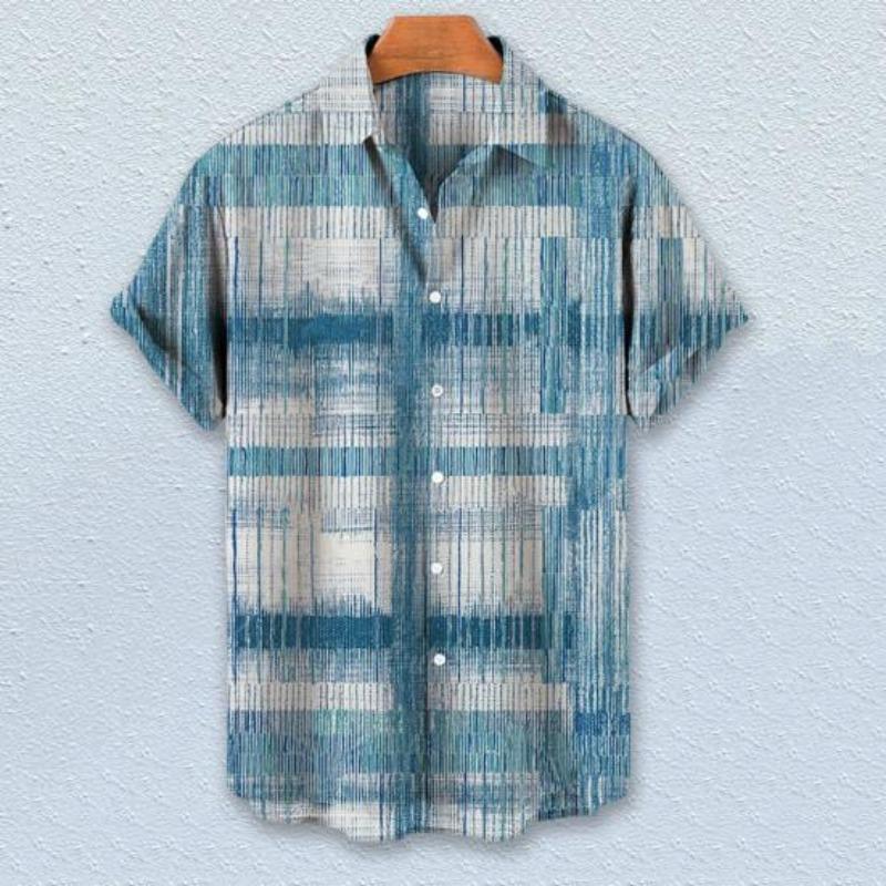 Men Summer Tops Fashion Lapel Quick Drying Men Summer Shirt Casual Men Summer Shirt Men Summer Tops Beachwear