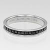 Boucheron Quatre Half Black Ring K18 White Gold #7.2(US Size) 4.5g Women Used
